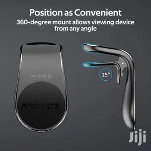 Promate Airgrip-3- 360 Degree Air Vent Magnetic Holder(Gray)