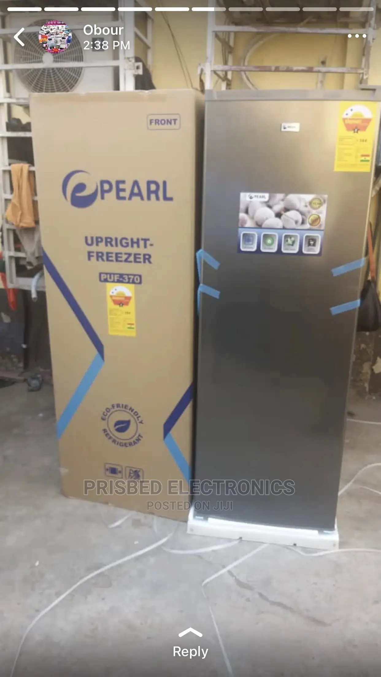Pearl Upright Freezer 255 Litres
