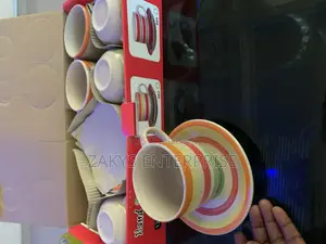 12pcs Ceramic Cups Saucers