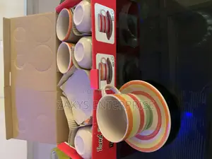 12pcs Ceramic Cups Saucers