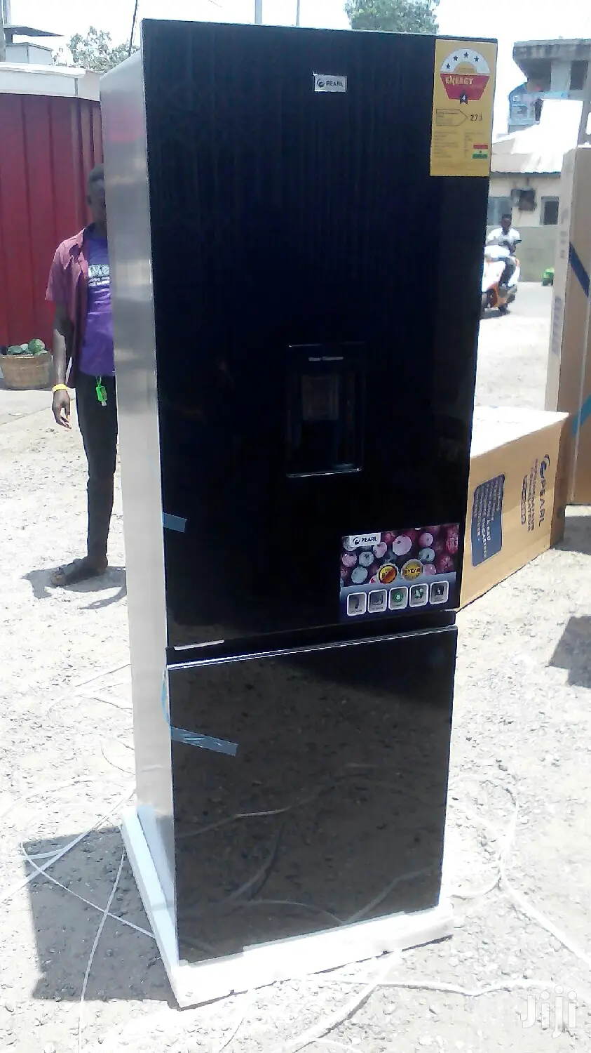[Black_mirror]Pearl 309L Bottom Freezer Refrigerator PF-400B