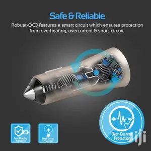 Promate Robust-qc3 Robust Car Charger+Qualcomm Quick Charge