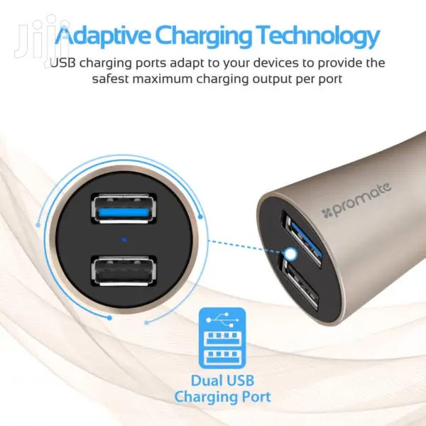 Promate Robust-qc3 Robust Car Charger+Qualcomm Quick Charge