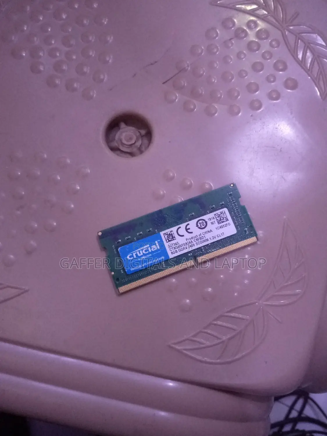 8GB Ddr4 Memory in Good Condition