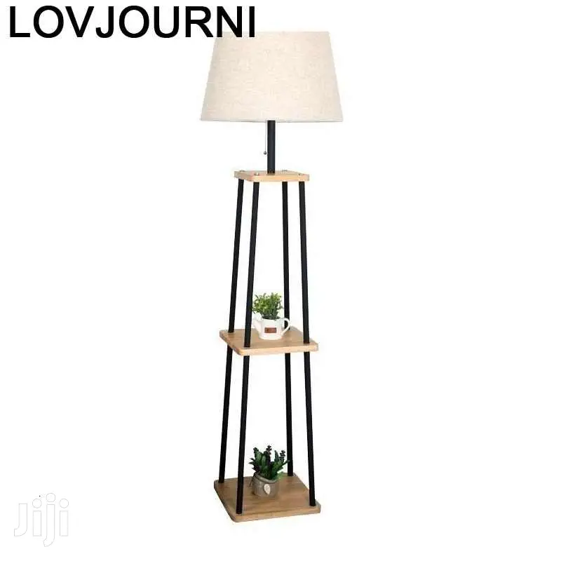 Floor Lamp ( With Wooden Shelf)