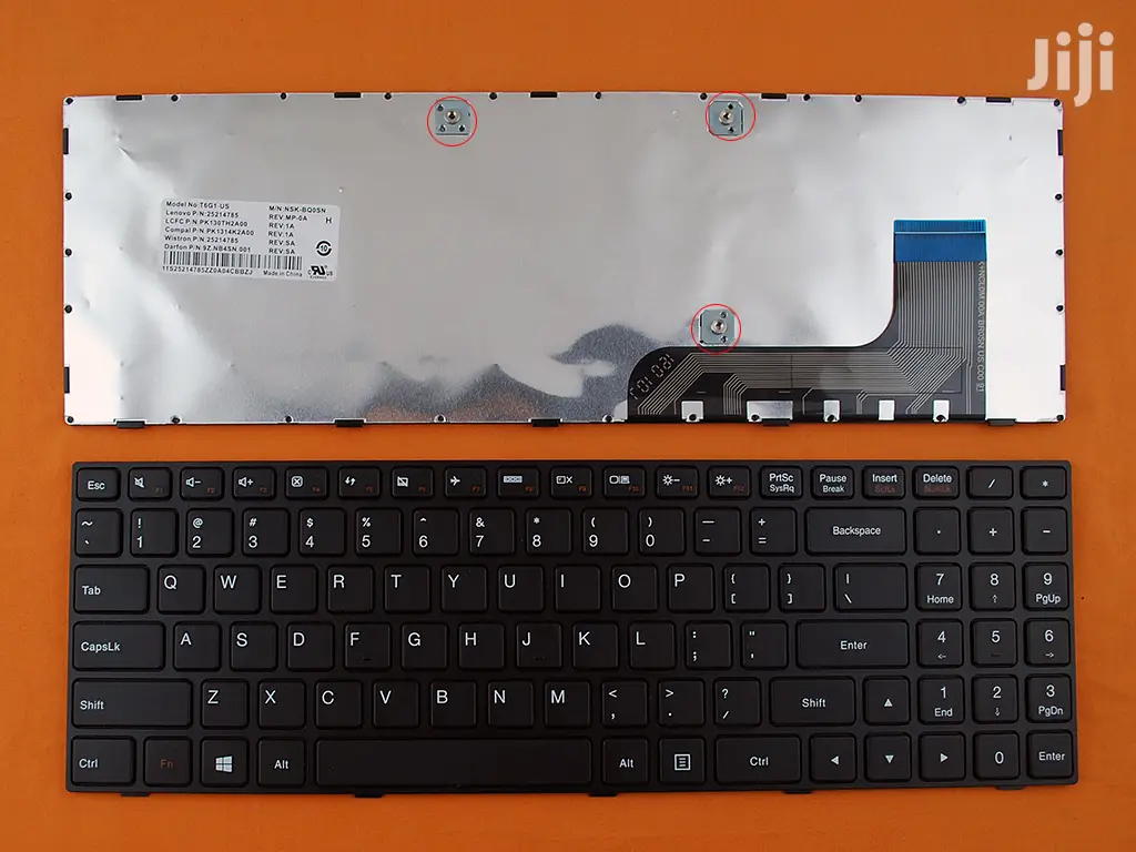 Lenovo Ideapad 100-15, 100-15iby, Black Frame Keyboard Black