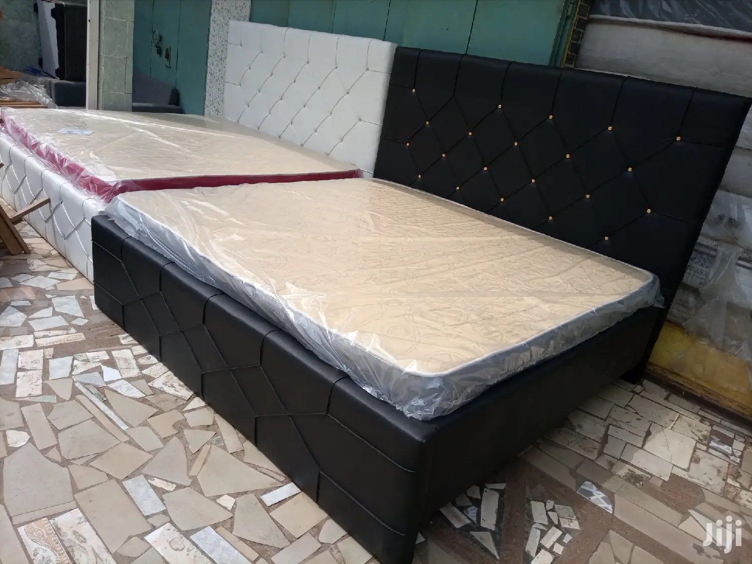 New Black Kingsize Bed With Matress. Free Delivery
