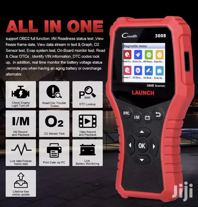 Launch CR3008 OBD2 Car Diagnostic Scanner