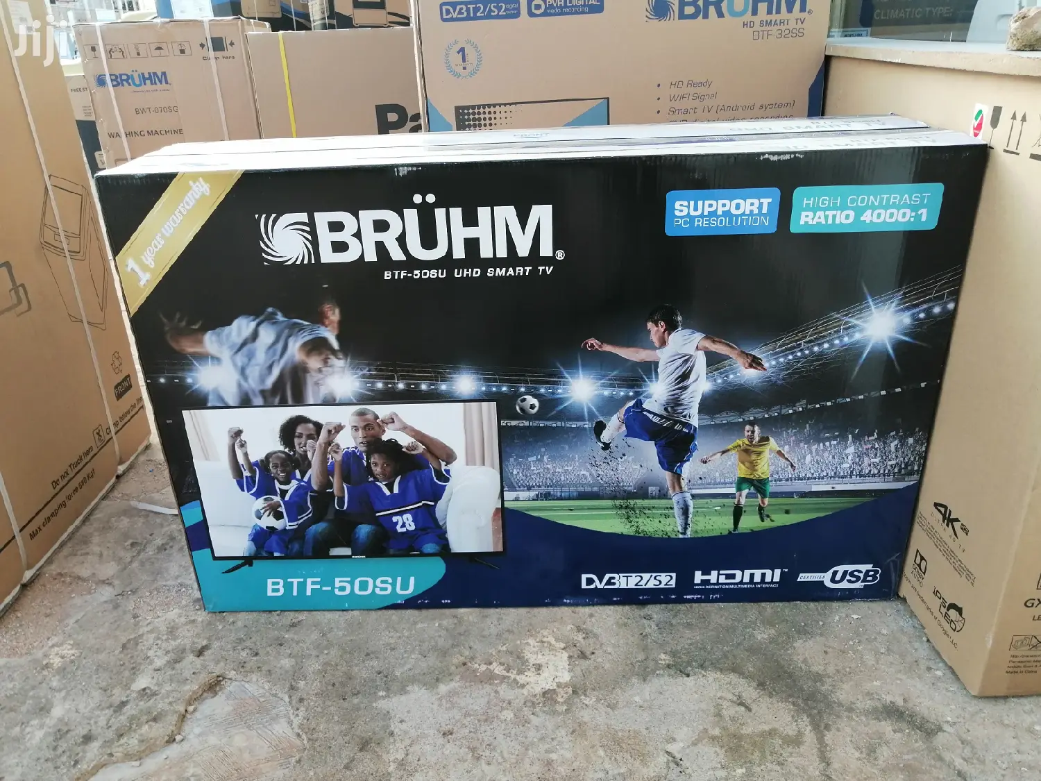 Bruhm 50 Inch 4K Uhd Smart Satellite LED TV