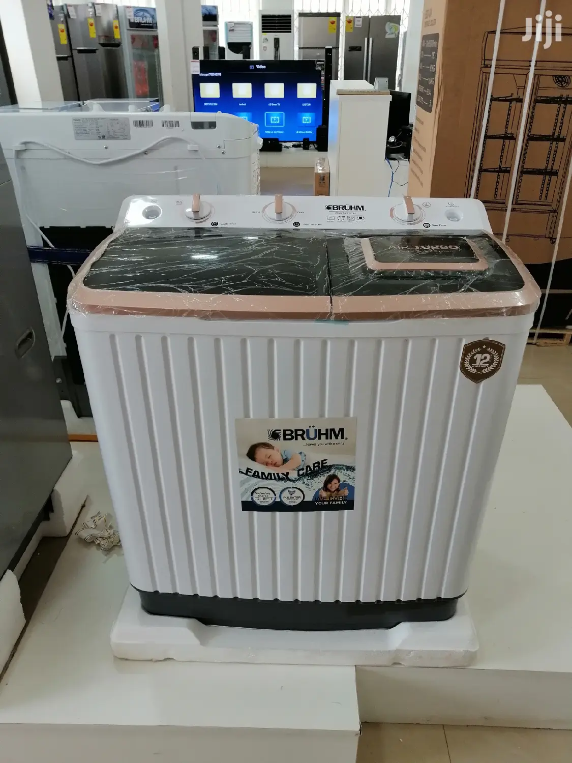 Bruhm Semi Automatic 7KG Top Load Washing Machine