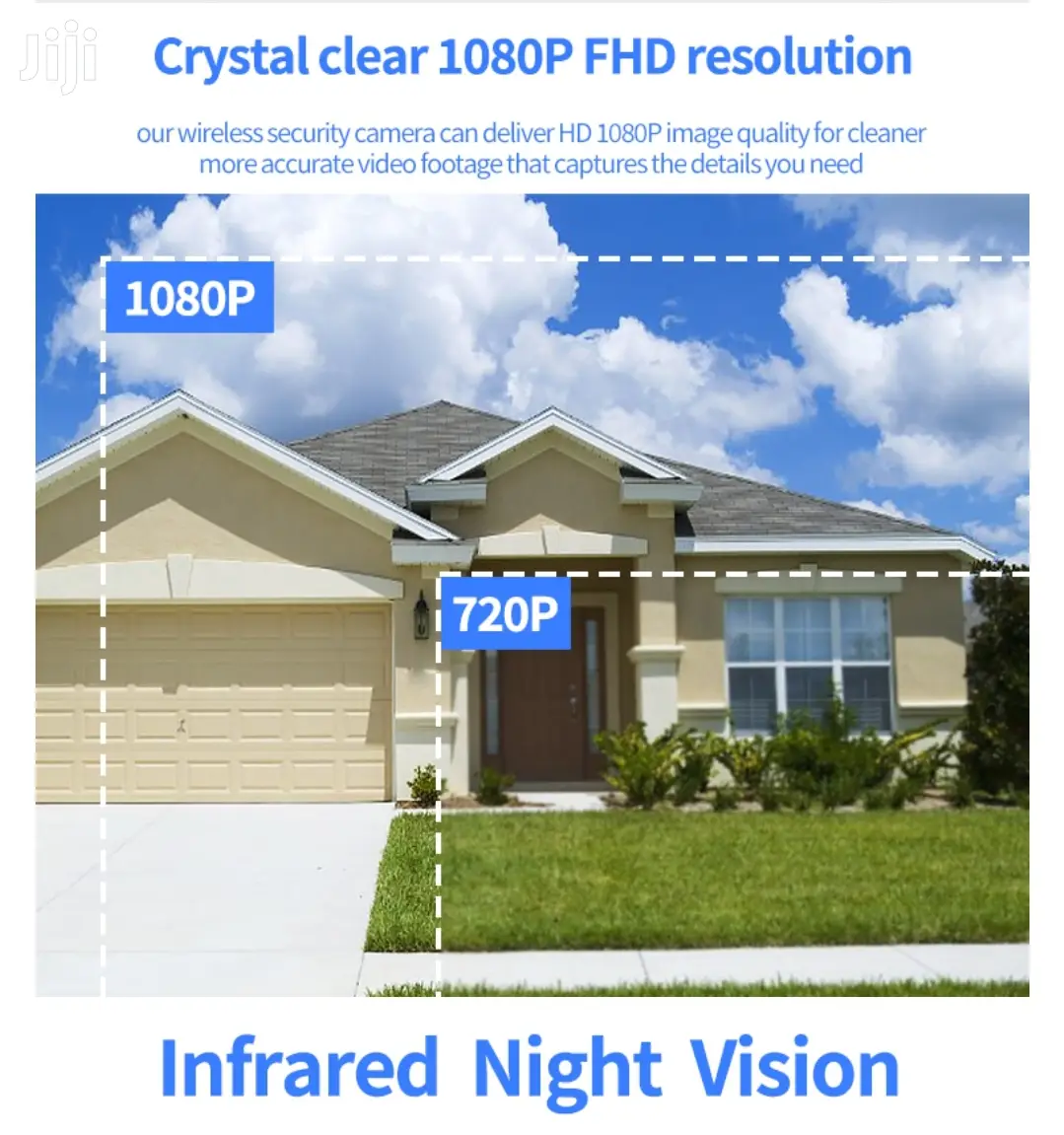 Ptz IP Wireless CCTV Camera 1080P IR