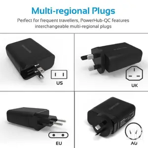 Promate Powerhub-qc.UK – 30W Quick Charging Universal USB-C