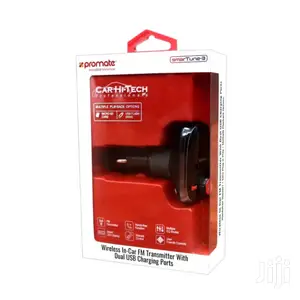 Promate Smartune-3 Wireless In-Car FM Transmitter+USB Ports