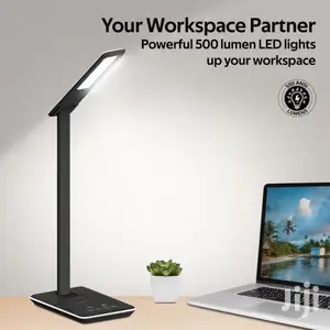 Promate Auralight-1–Qi Wireless Charging LED Desklamp(Black)