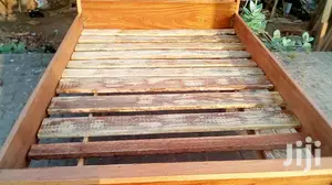 Red Wood Double Bed 54/75
