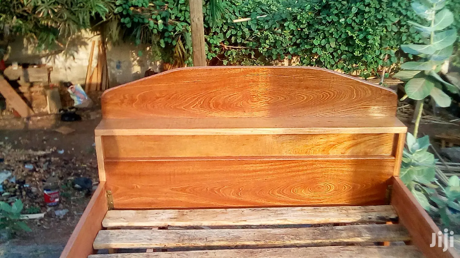 Red Wood Double Bed 54/75