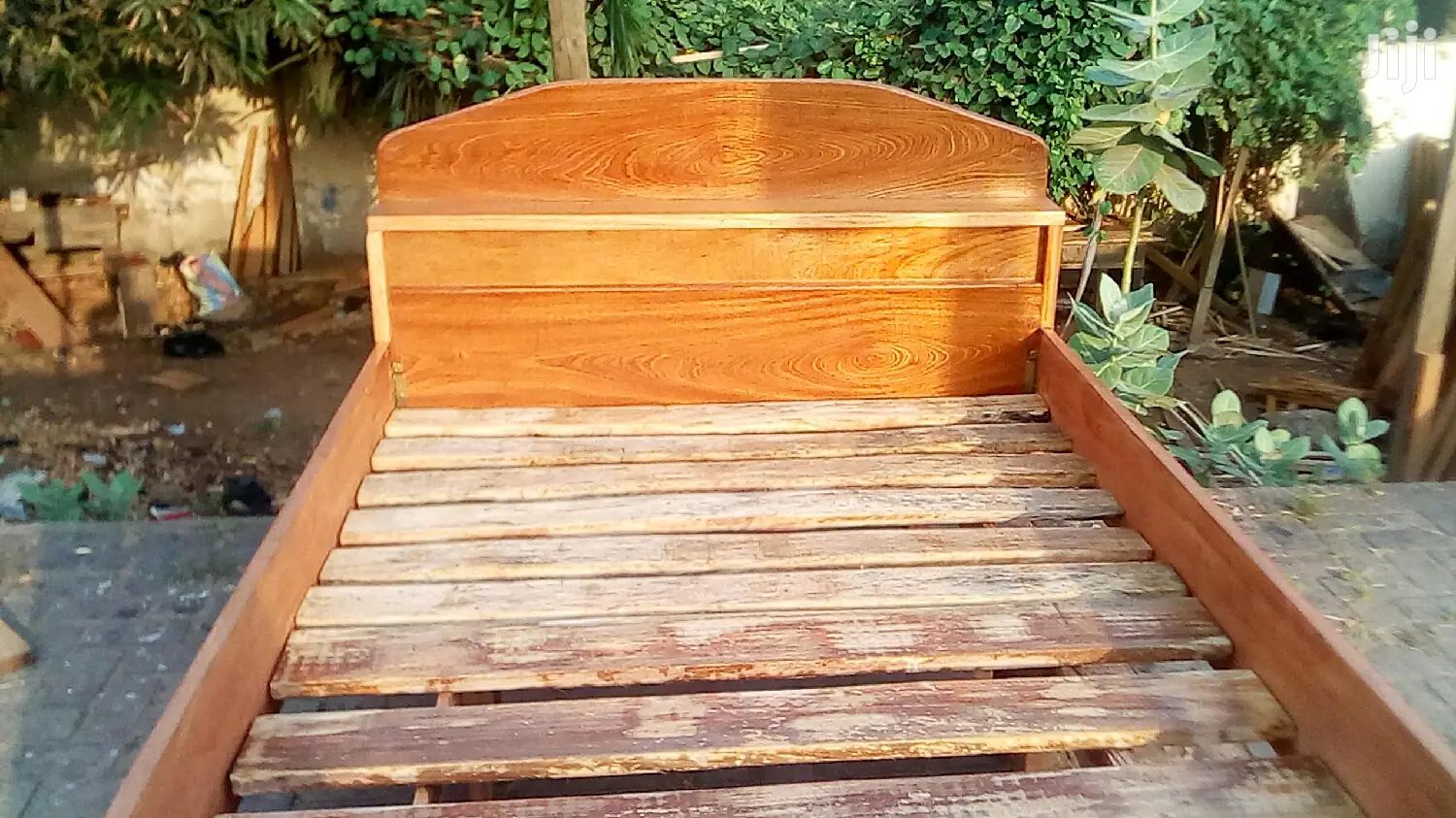 Red Wood Double Bed 54/75