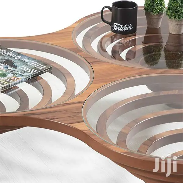 Coffee Table With Glass Top(Galaxy Orta Sehpa)
