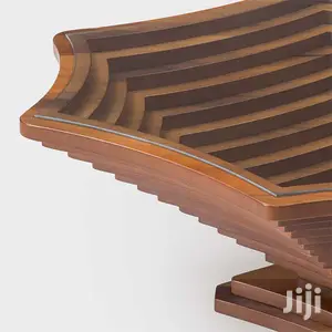 Coffee Table (Mahogany) With Glass Top