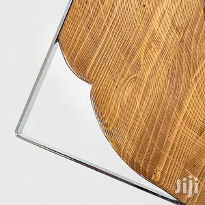 Center Table (Mahogany) With Metal Legs