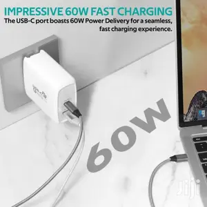 Promate Powercore-60 USB-C Wall Adapter+60watt Power and QC
