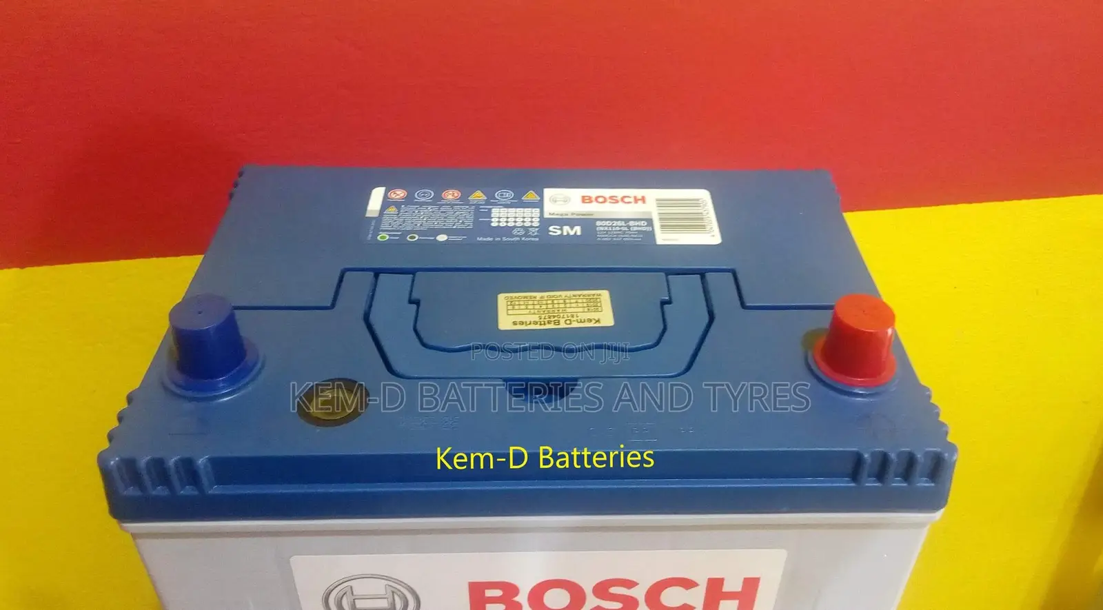 15 Plates Bosch Car Battery -block Type/Free Delivery