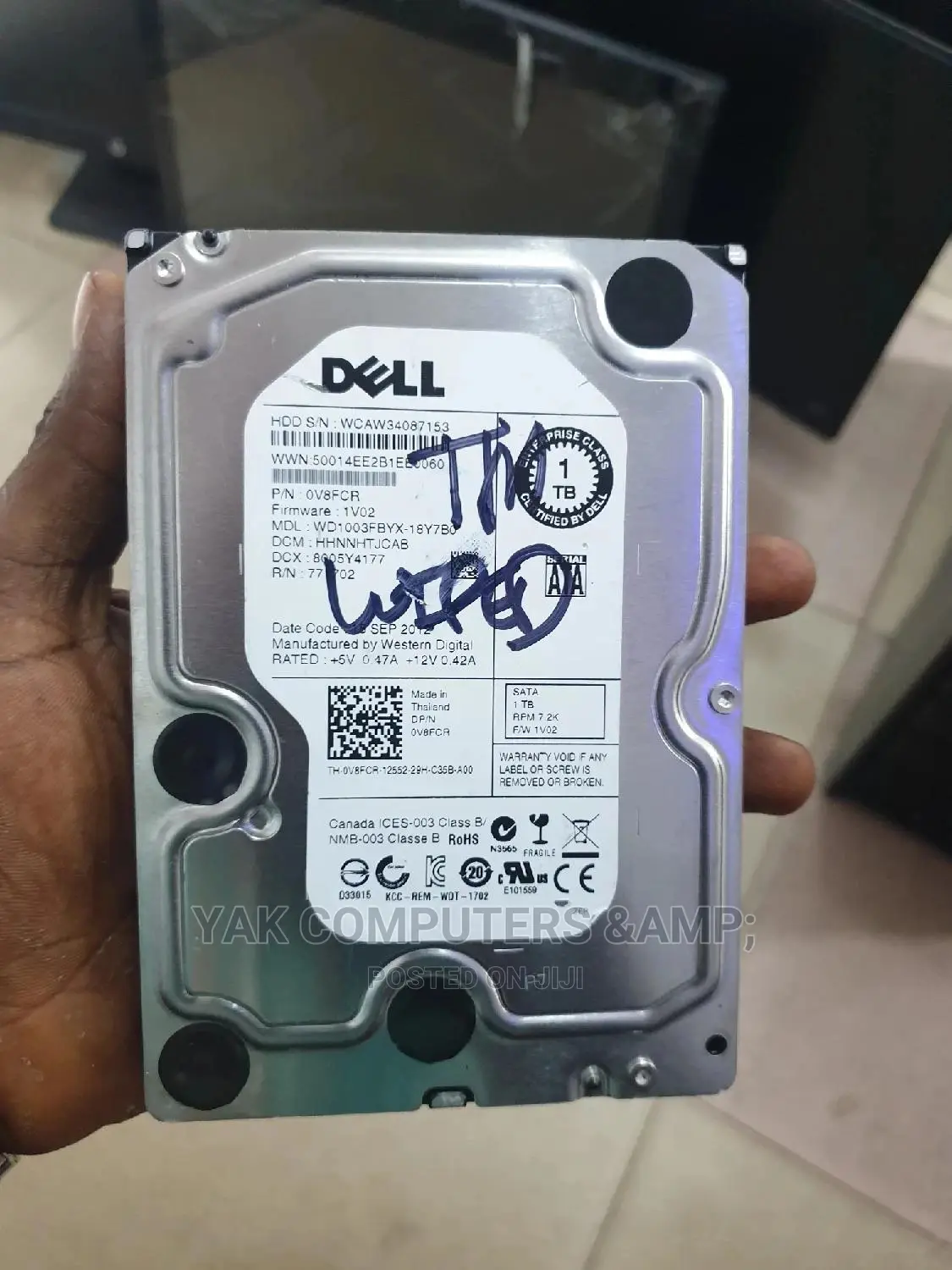 1tb Dell Desktop HDD 100% Helth