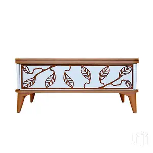 Coffee Table Leaf Design Walnut/White Vezir