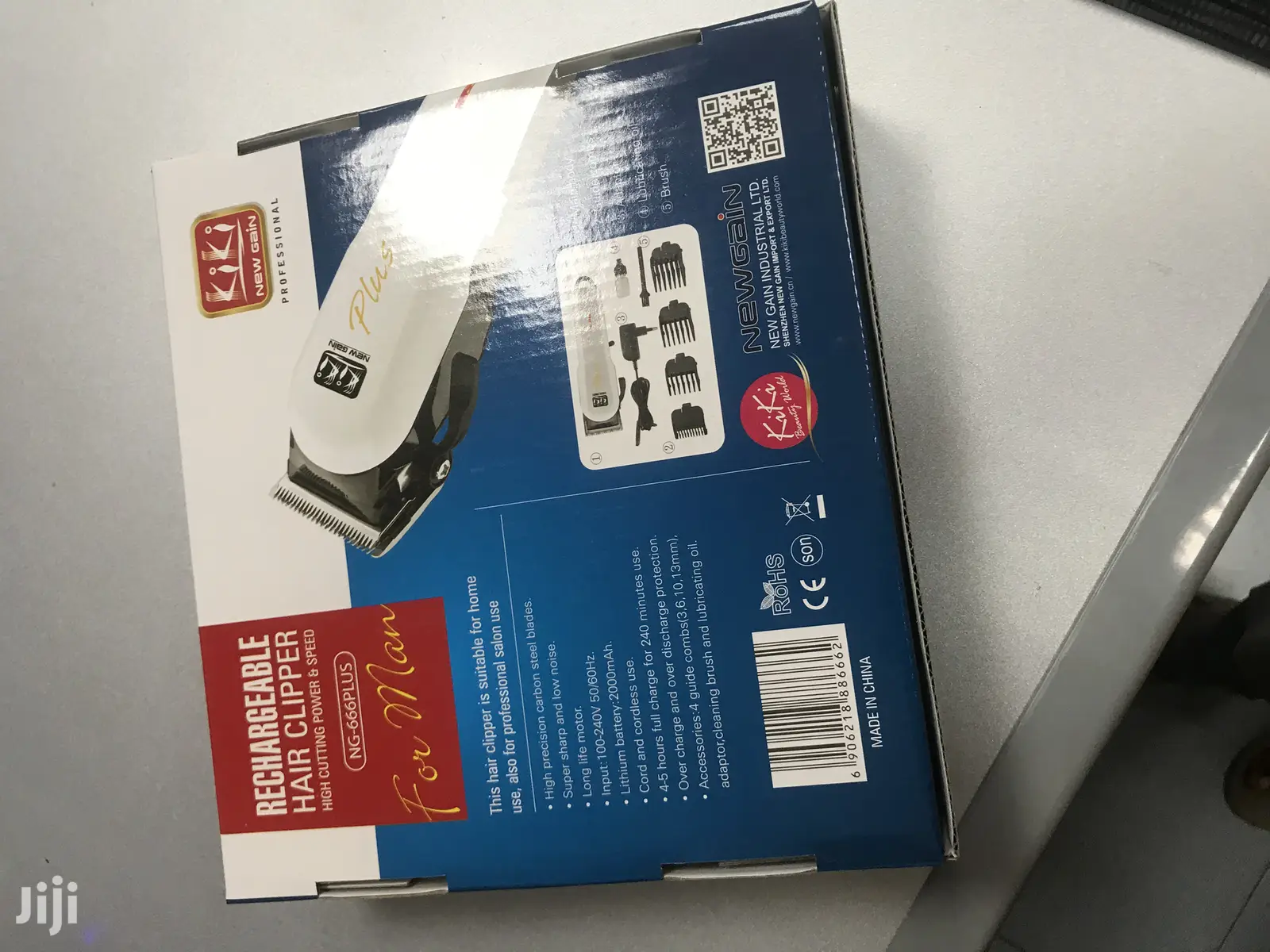 Kiki New Gain Rechargeable Hair Clipper High Cutting Power