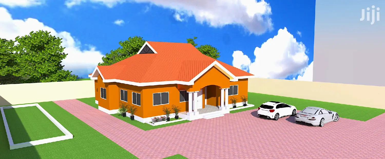 3 Bedroom Modern Building Plan 50 X 55 FEET