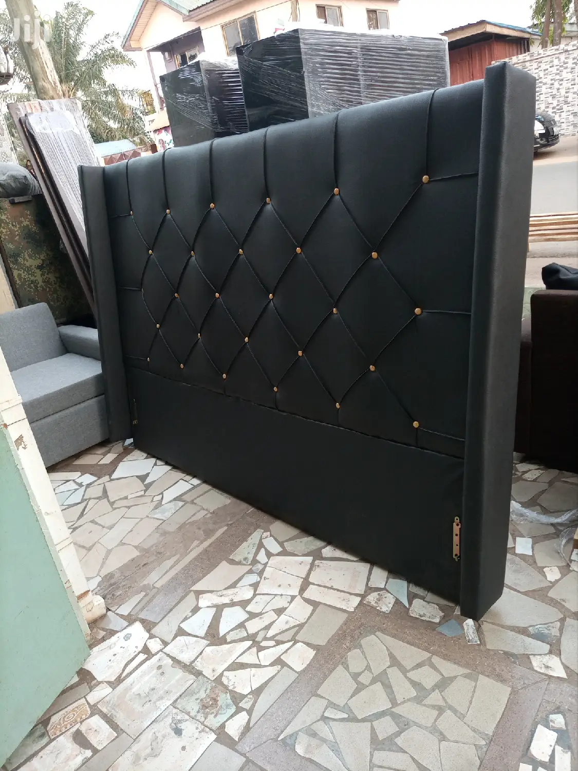 Black King-size Bed Available Now. Free Delivery