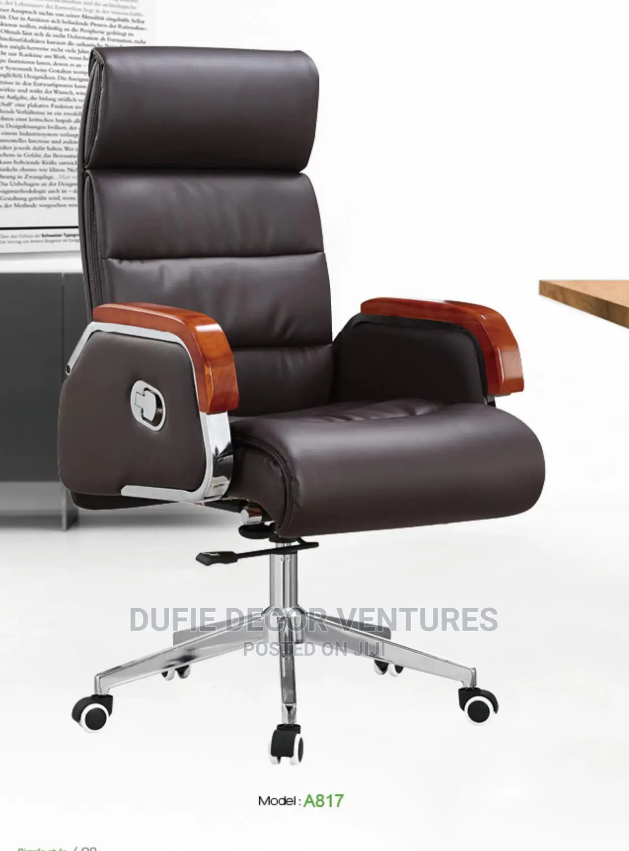 Promotion of Executive Chair