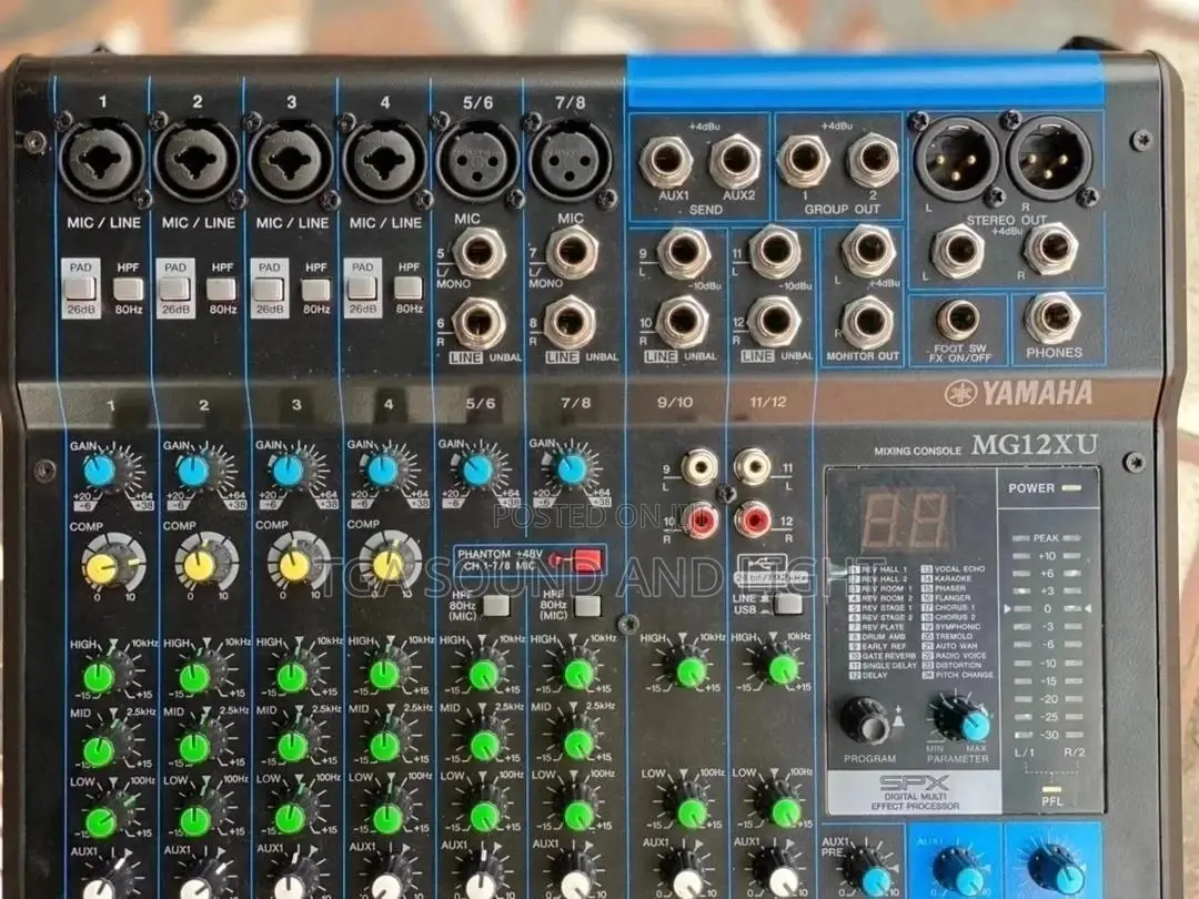 Yamaha Mg12xu 12-input 4-bus Mixer With Effects