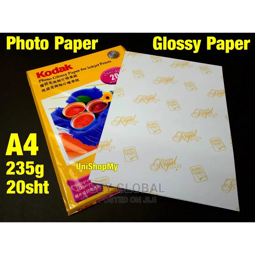 Kodak A4 Glossy Photo Paper 235g (50 Sheets)