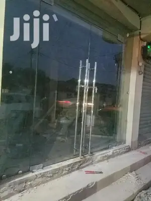 Glass Double Door With Frameless