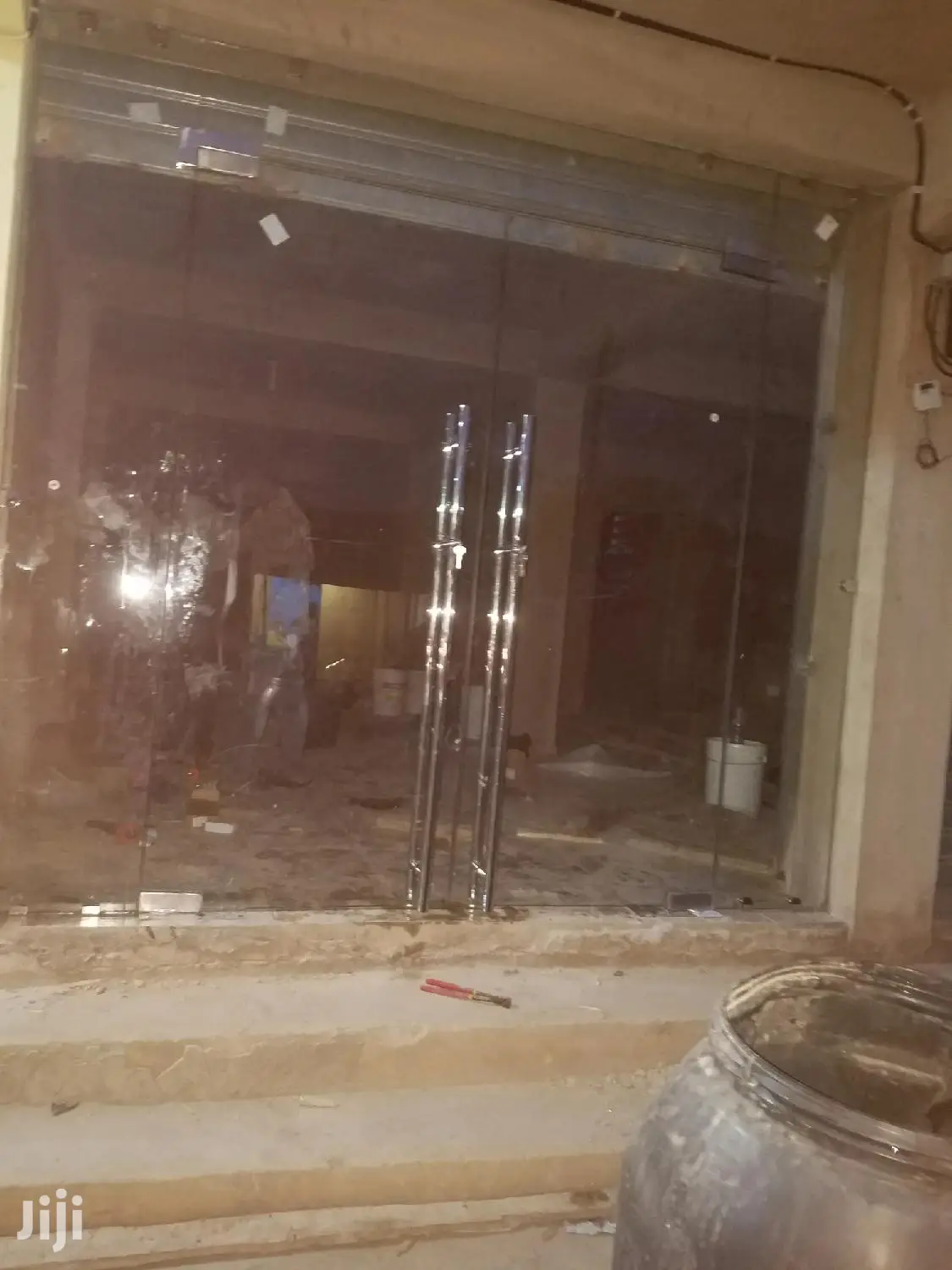 Glass Double Door With Frameless