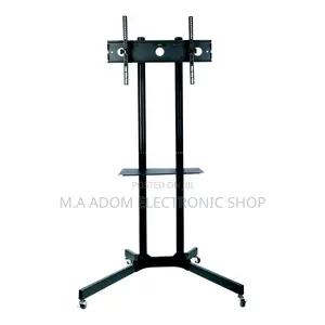Movable Tv Stand With Free Wheels Plus Dvd Shelf 32''-65''