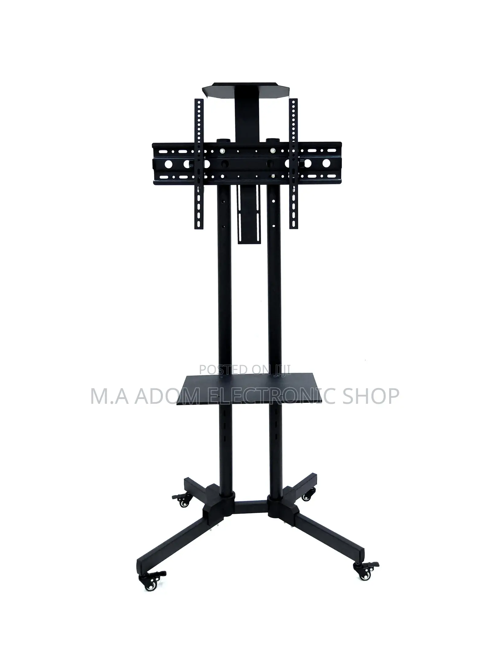 Mount Mobile Tv Stand With Wheels Heavy Duty Rolling Tv Cart