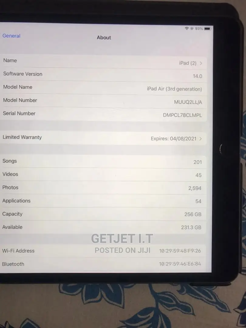 Apple iPad Air (2020) 256 GB Gray