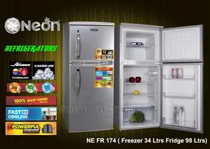 Neon Double Door Refrigerator 132 Litres