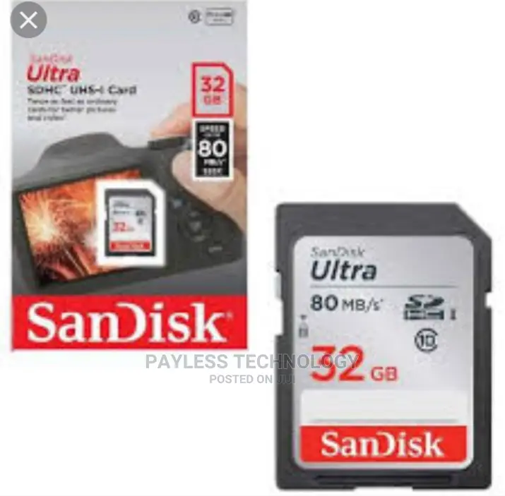 Sandisk 32gb Class 10 Camera Memory Card