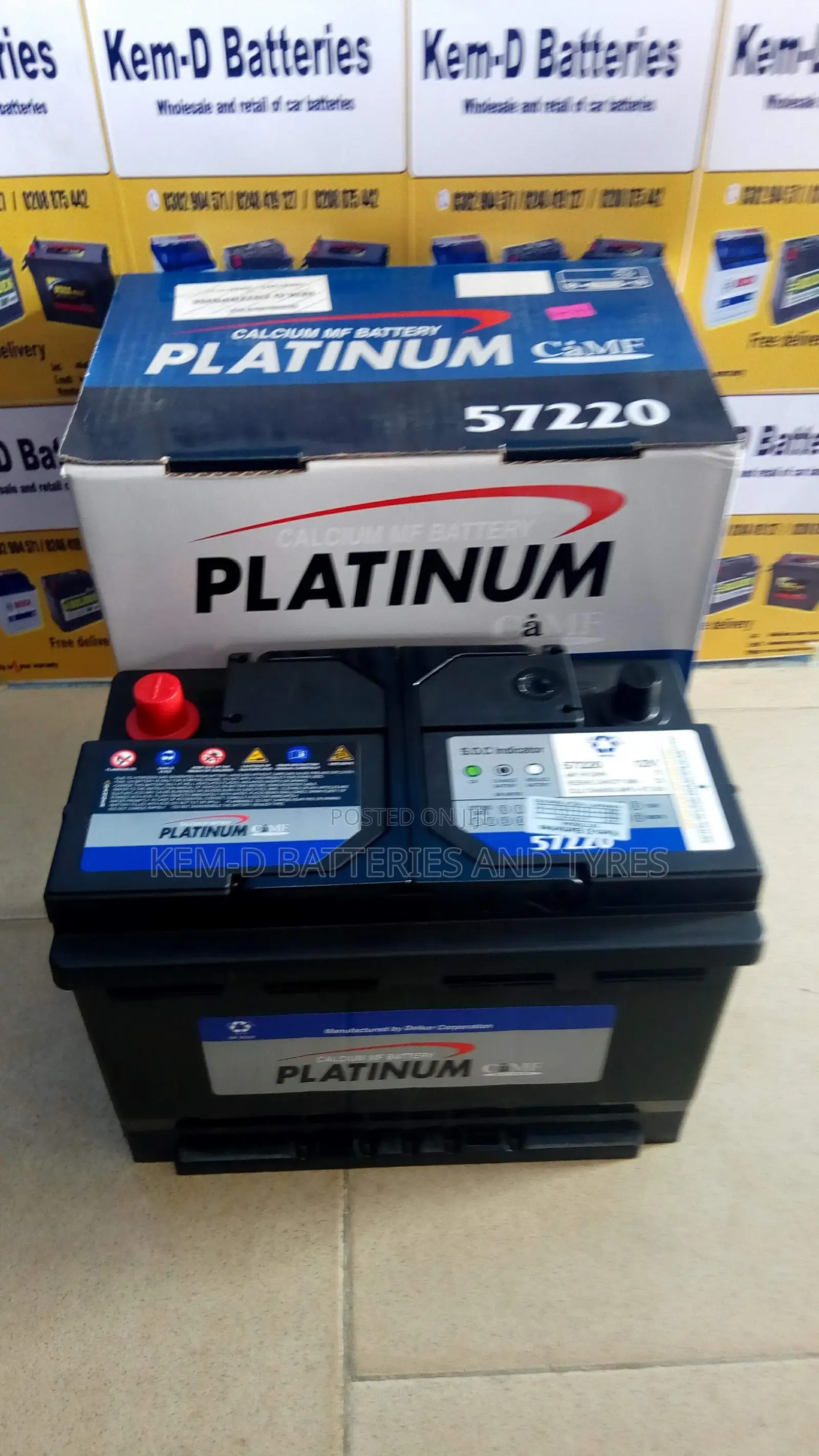 Saloon Car Battery. Both Big and Small