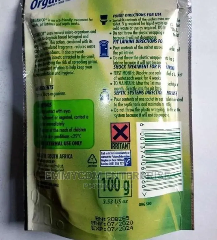 Organico Biozyme for Toilet