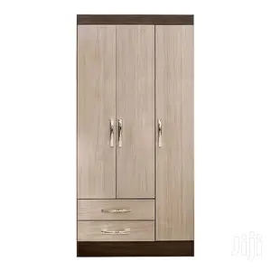 Wardrobe 3 Doors 2 Drawers Gris