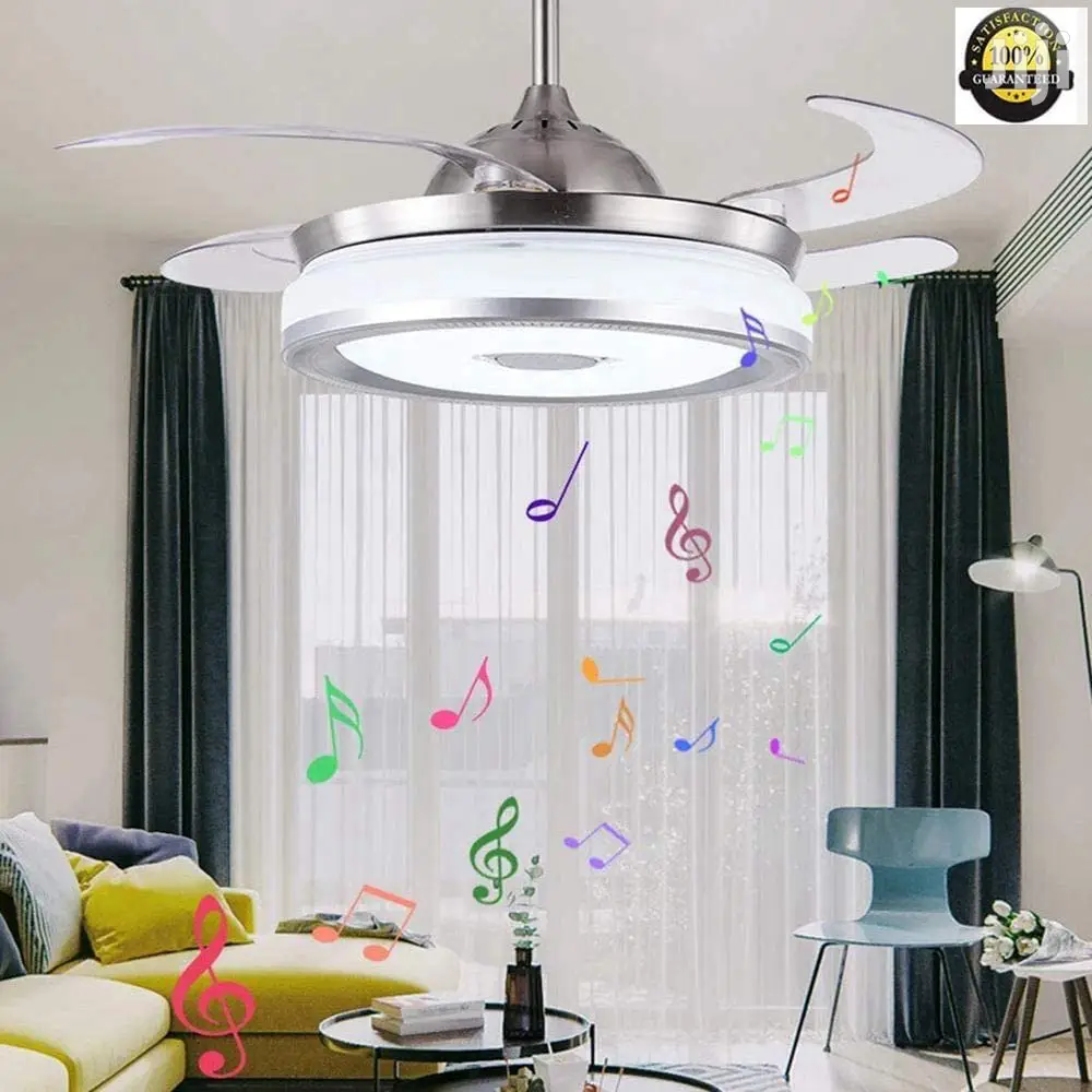 Foldable Ceiling Fun With Bluetooth and Light