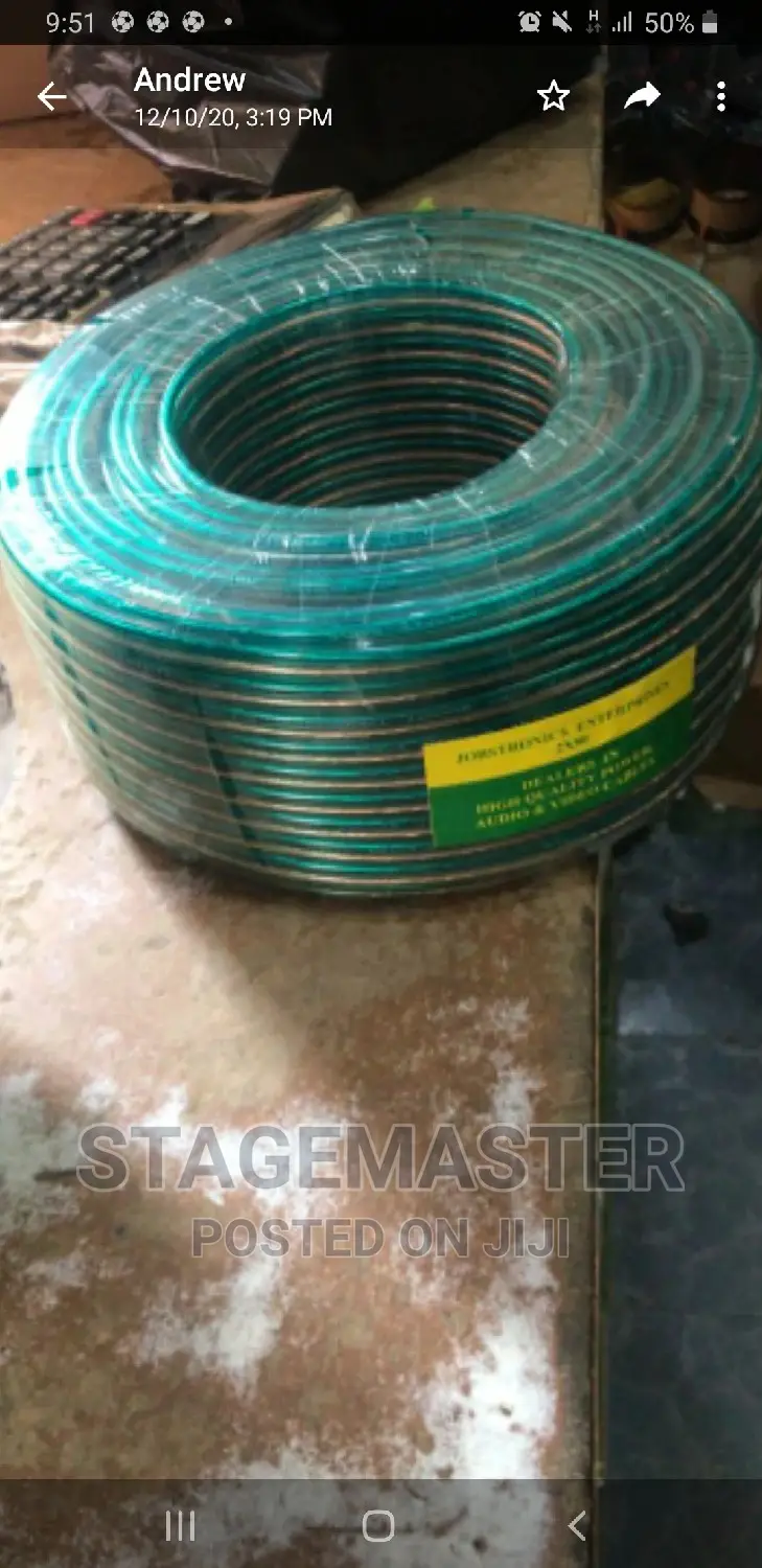 JLD Thick Speaker Cables 100 YARDS