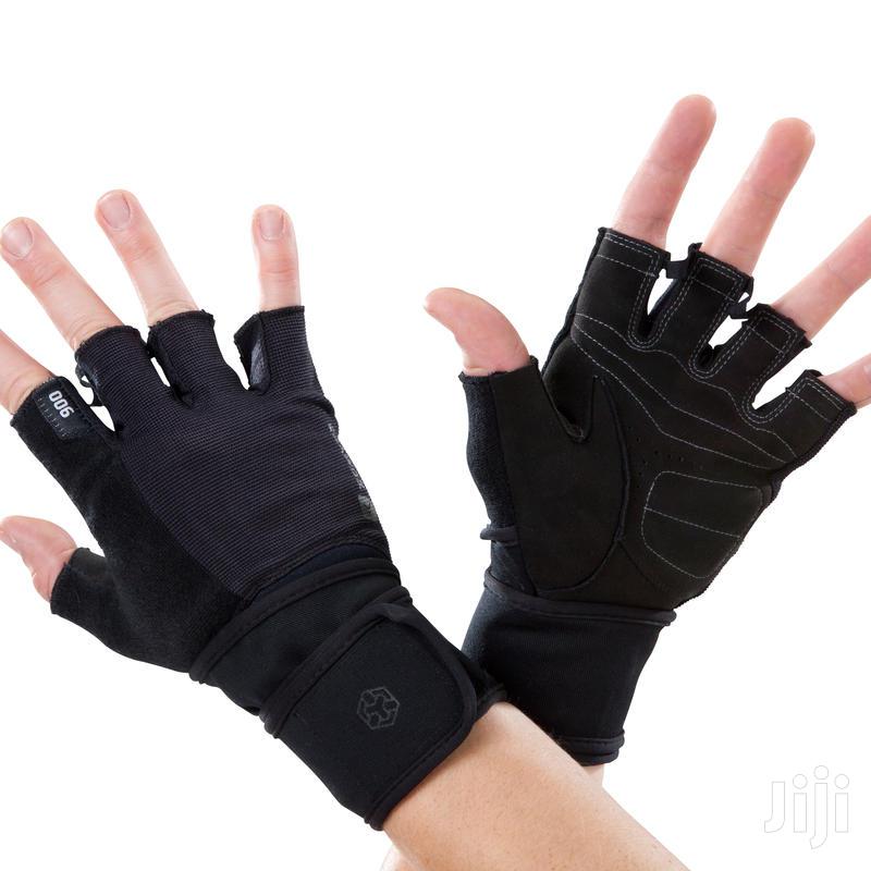 Weight Glove With Double Rip-tab Cuff - Black