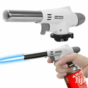 Flame/Fire Gun Torch With Gas Cylinder