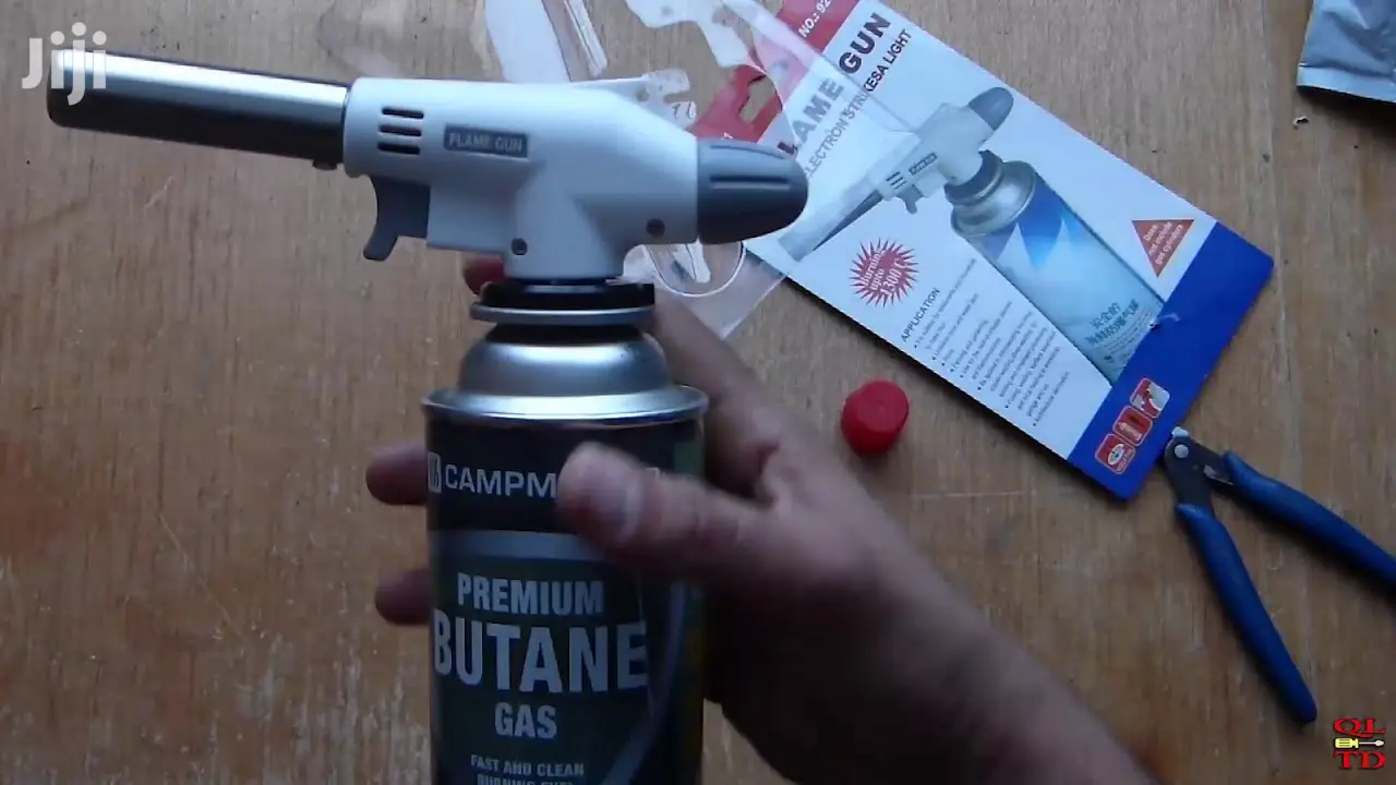 Flame/Fire Gun Torch With Gas Cylinder