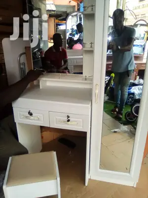 Dressing Mirror, Table, Chair and Side Wardrobe
